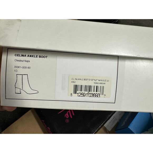 New ABLE Celina Boots in Chestnut Napa - Size 10 - Picture 4 of 5